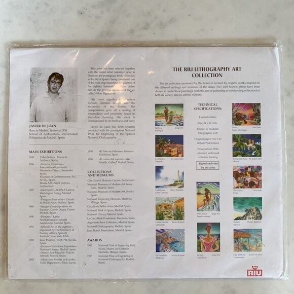 Javier de Juan signed lithography art - Picture 4 of 10